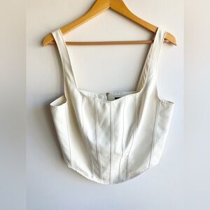 Sincerely Jules Cream Corset Crop Top